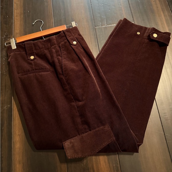 EUC Sandro VELVET CARGO PANTS FR 40 / US 8 - Picture 2 of 6